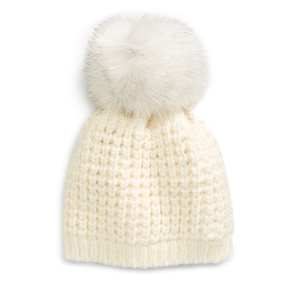 Kyi Kyi Genuine Fox Pompom Hat main image 5